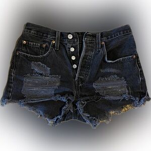Distressed Levi’s shorts